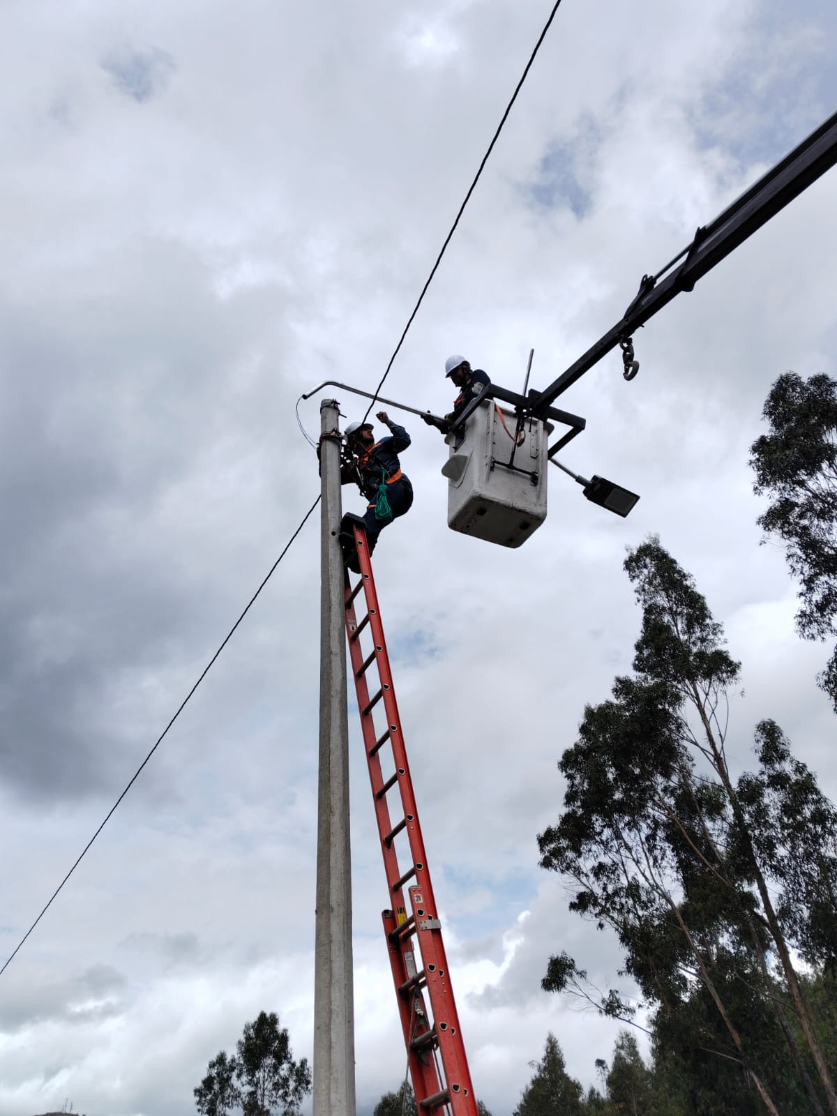 Alumbrado público modernizado en Tibasosa